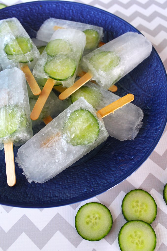Gin Tonic Eis: Gin & Tonic mit Gurke am Stiel