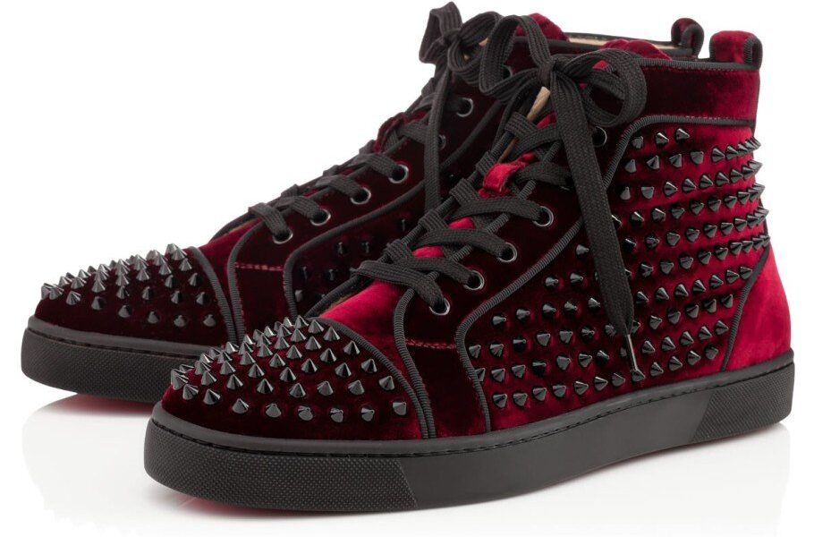 Louis Orlato Spikes Velvet von Christian Louboutin