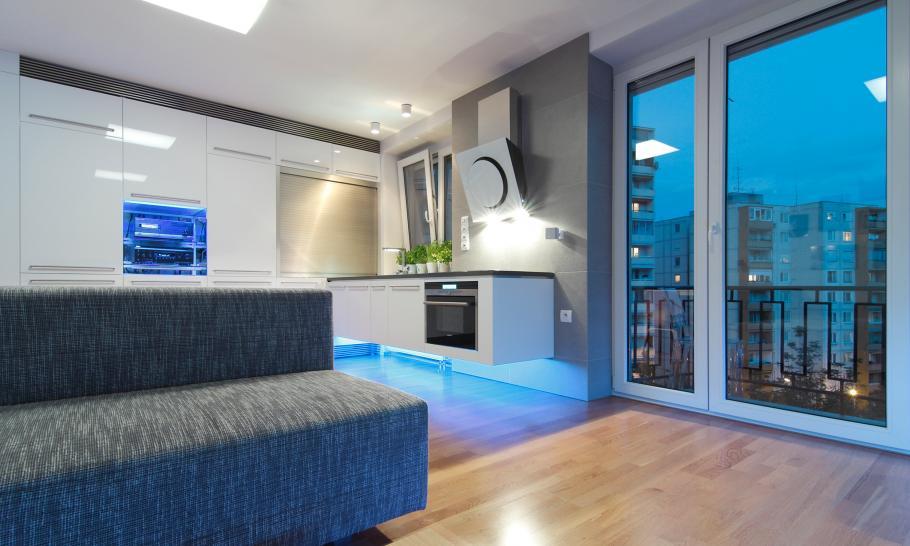 Slovakian Apartment With LED Lighting 8