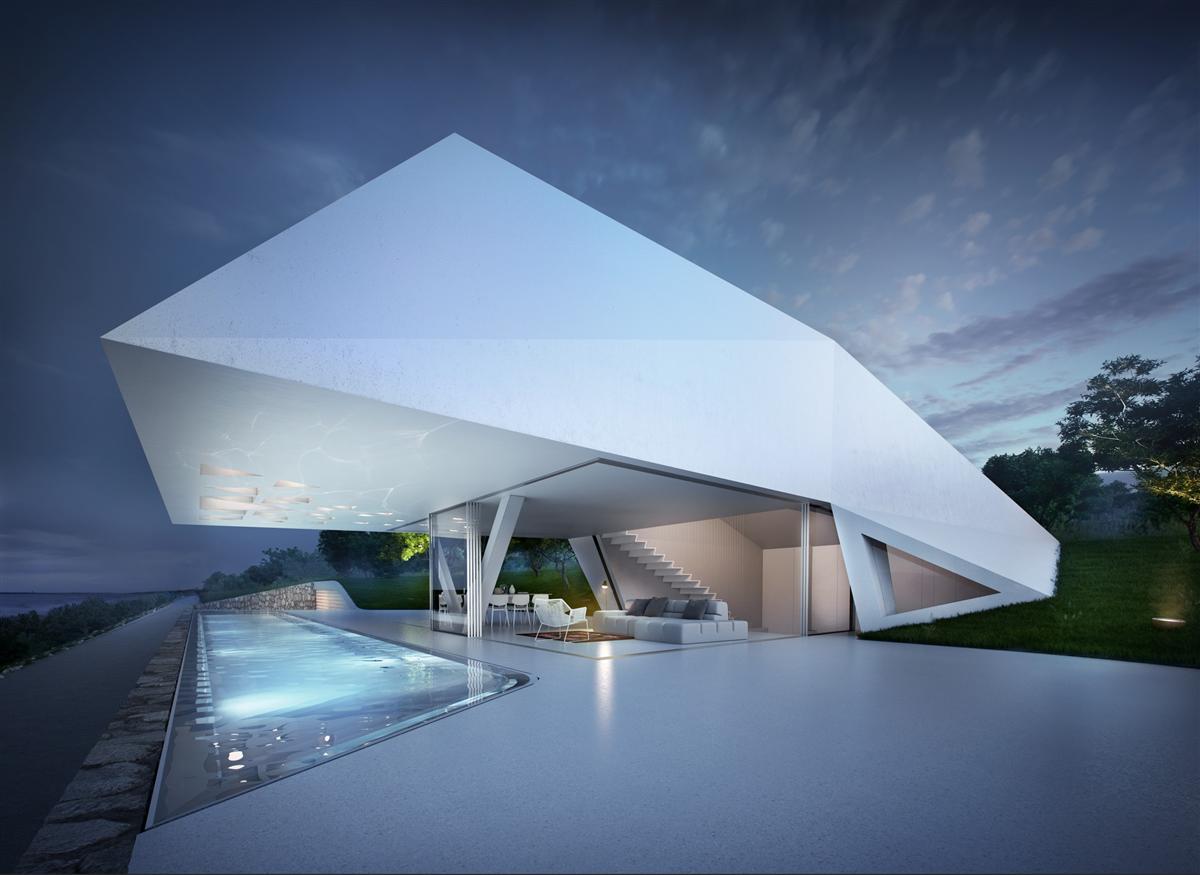 Futuristisch: Villa F by Hornung & Jacobi Architecture 1