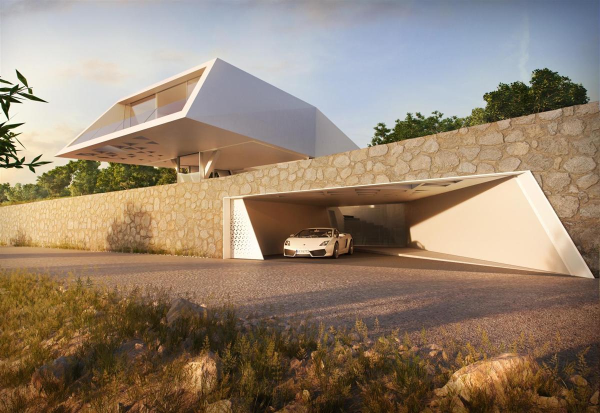 Futuristisch: Villa F by Hornung & Jacobi Architecture 5