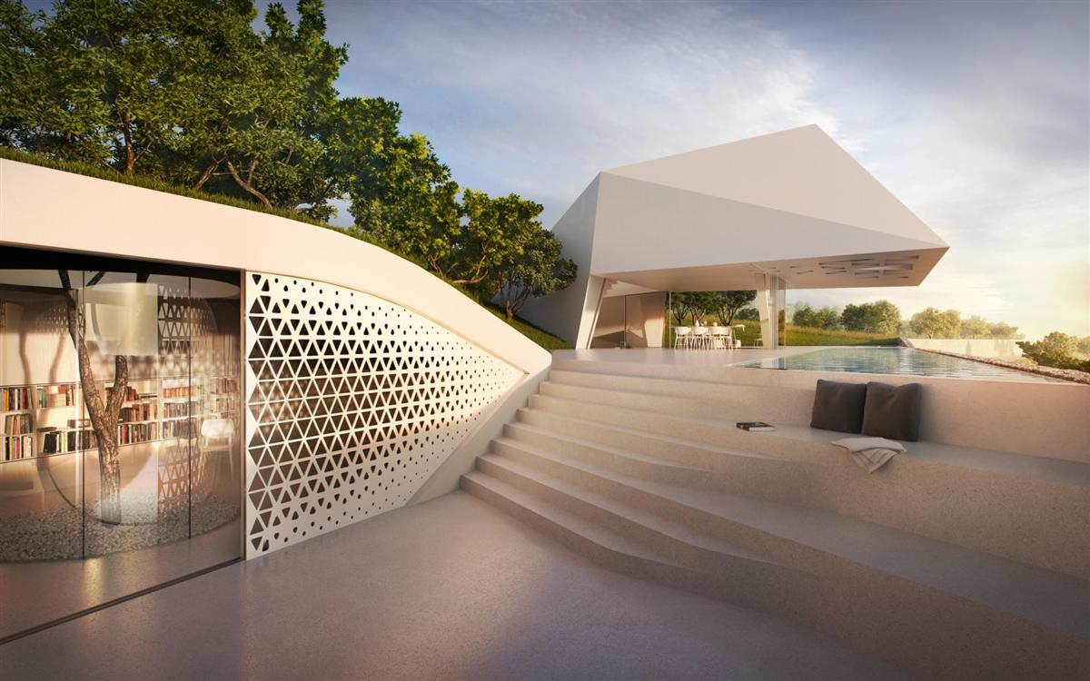 Futuristisch: Villa F by Hornung & Jacobi Architecture 6