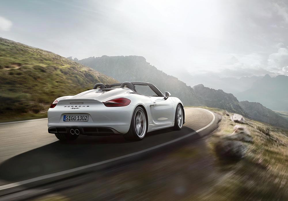Weltpremiere des neuen Porsche Boxster Spyder 9