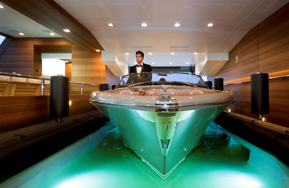 This MegaYacht by CRN Is The World’s First Floating Garage 4