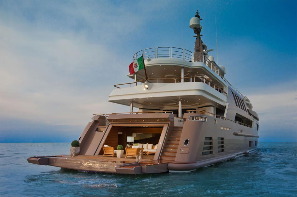 This MegaYacht by CRN Is The World’s First Floating Garage 7