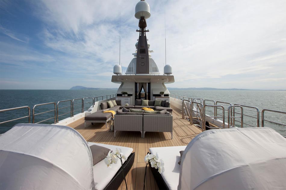 This MegaYacht by CRN Is The World’s First Floating Garage 8