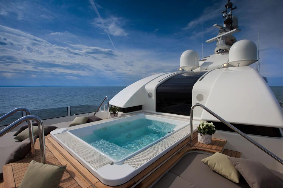 This MegaYacht by CRN Is The World’s First Floating Garage 9