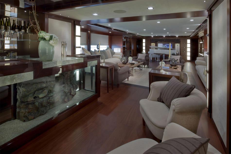 This MegaYacht by CRN Is The World’s First Floating Garage 17
