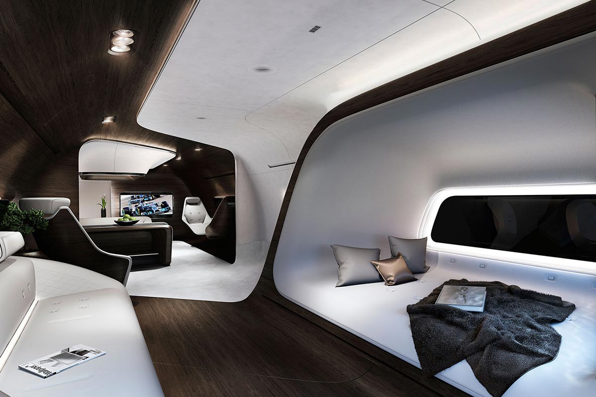 Mercedes-Benz Style & Lufthansa Technik entwickeln moderne Flugzeugkabine 2