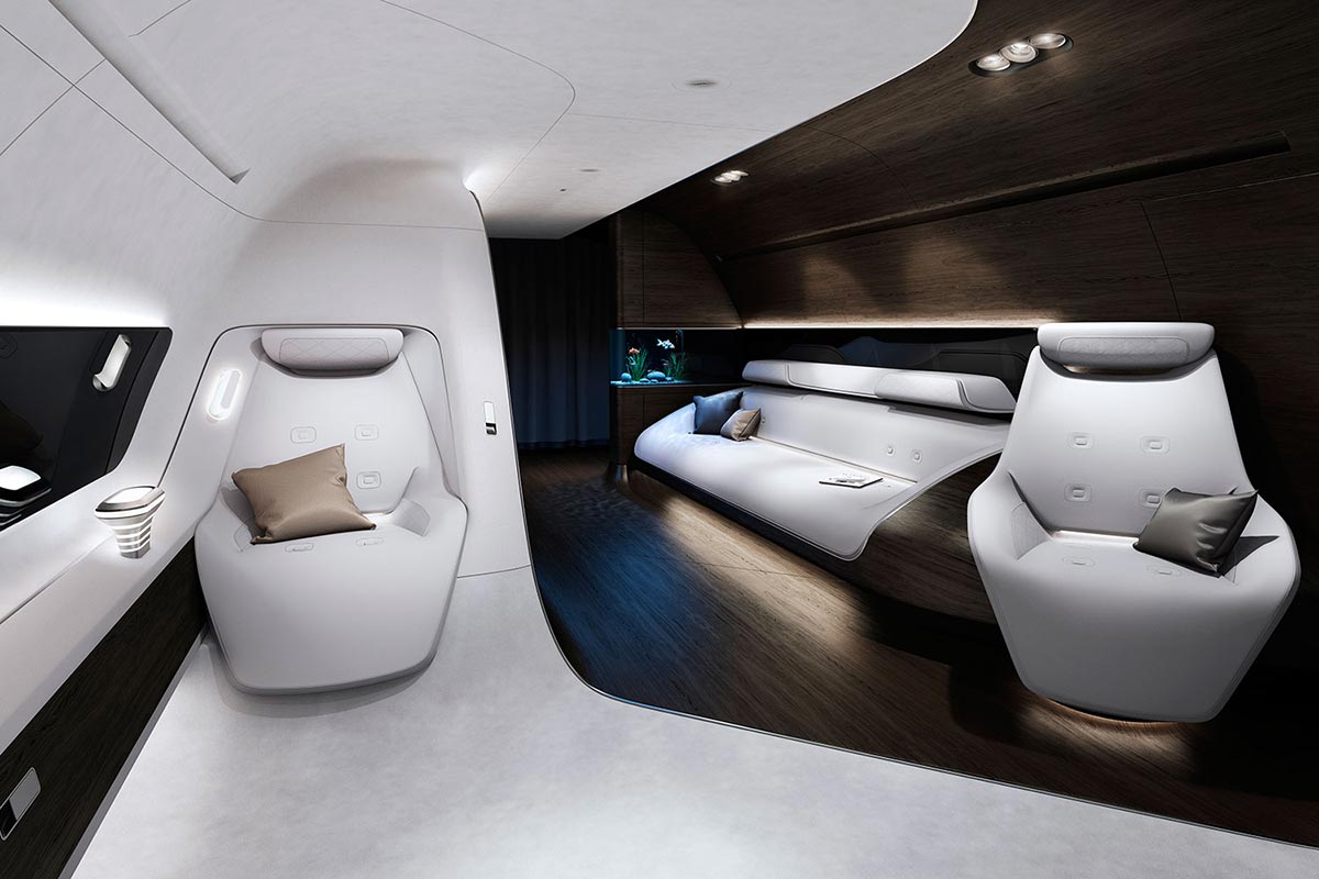 Mercedes-Benz Style & Lufthansa Technik entwickeln moderne Flugzeugkabine 1