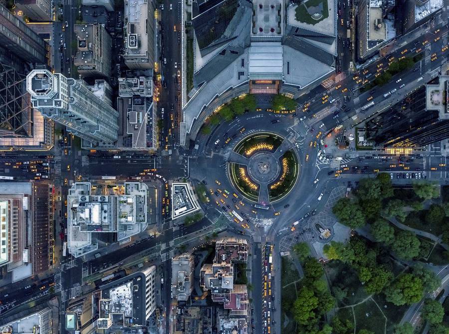 New York aus der Luft von Jeffrey Milstein 1