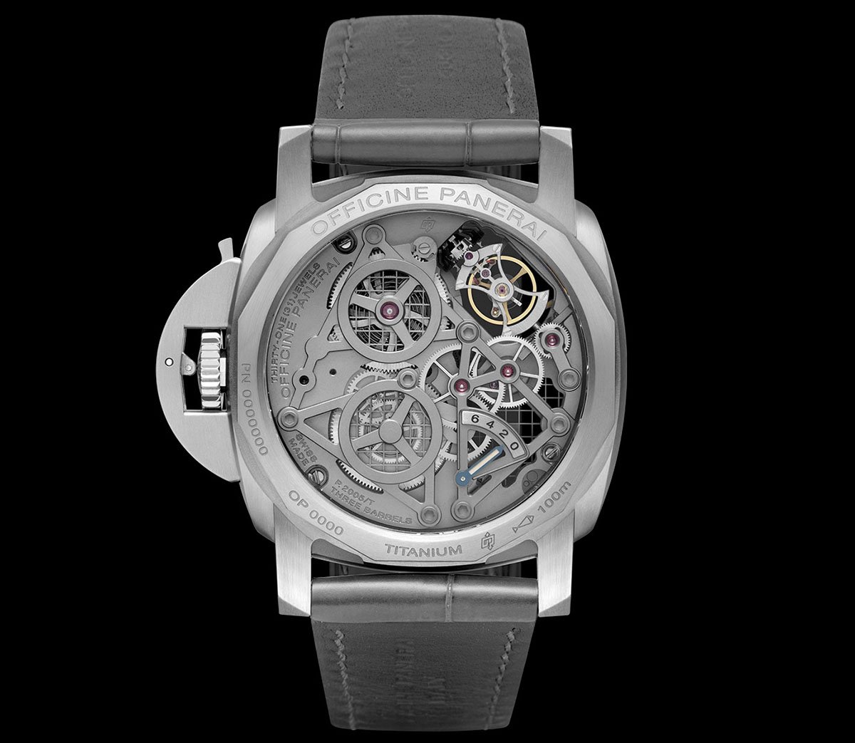 Lo Scienziato – The Luminor 1950 Tourbillon GMT Titanio 2