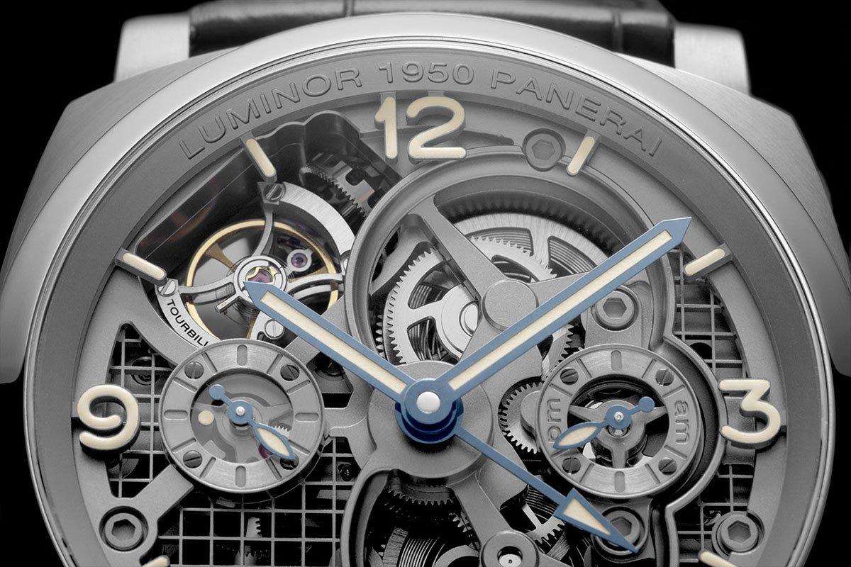 Lo Scienziato – The Luminor 1950 Tourbillon GMT Titanio 4