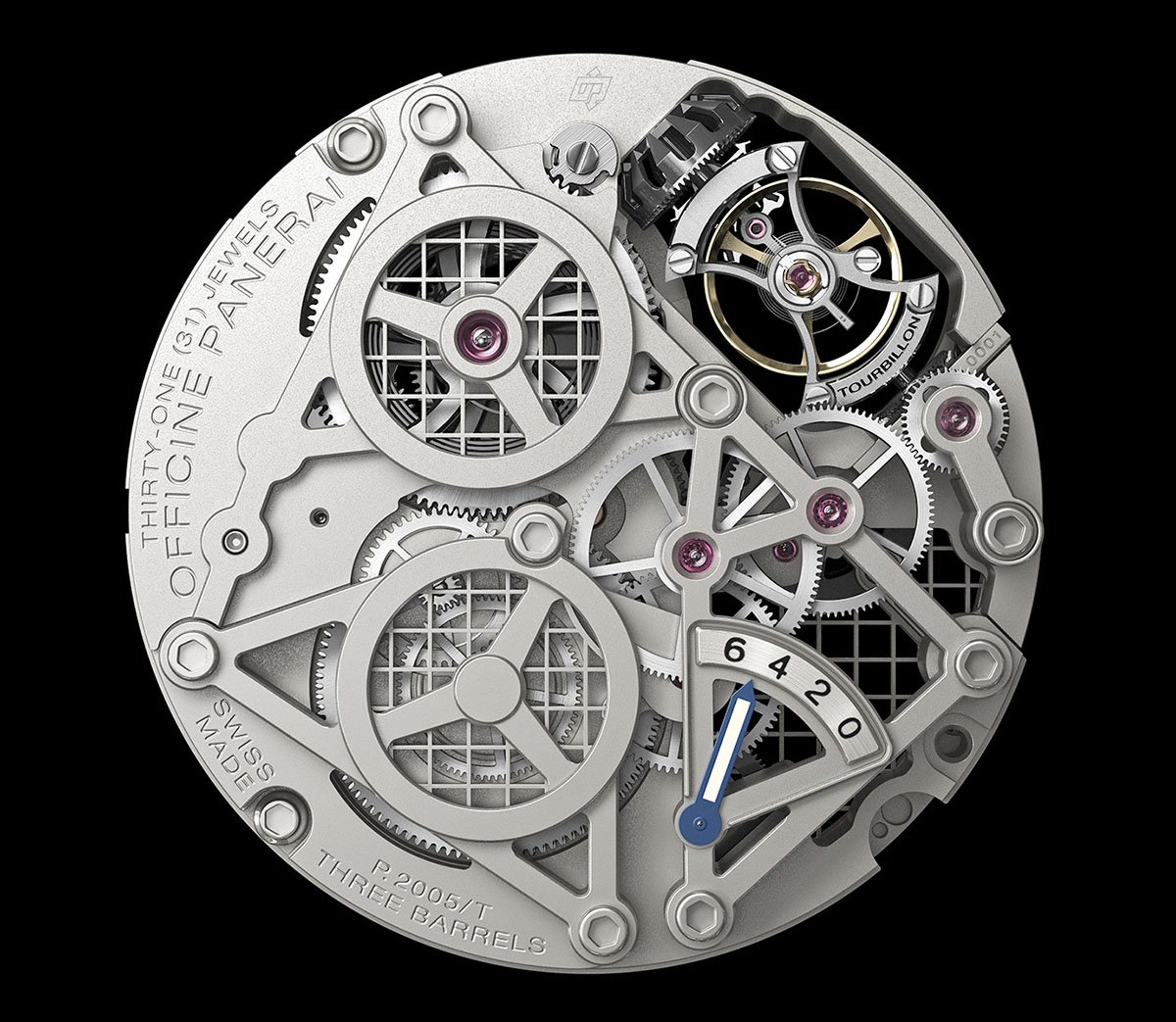 Lo Scienziato – The Luminor 1950 Tourbillon GMT Titanio 5