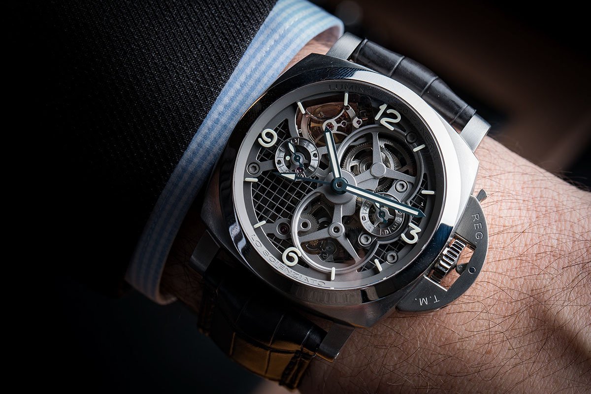 Lo Scienziato – The Luminor 1950 Tourbillon GMT Titanio 7