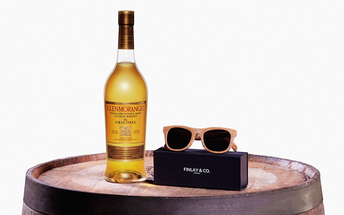 Stylish Sunglasses Made From Original Whisky Casks 1