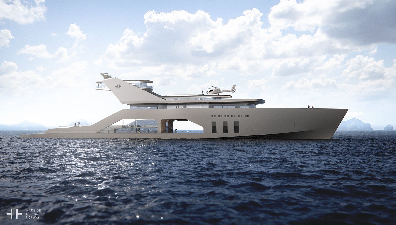 The 108M Luxury Yacht Concept With It’s Own Private Beach 3
