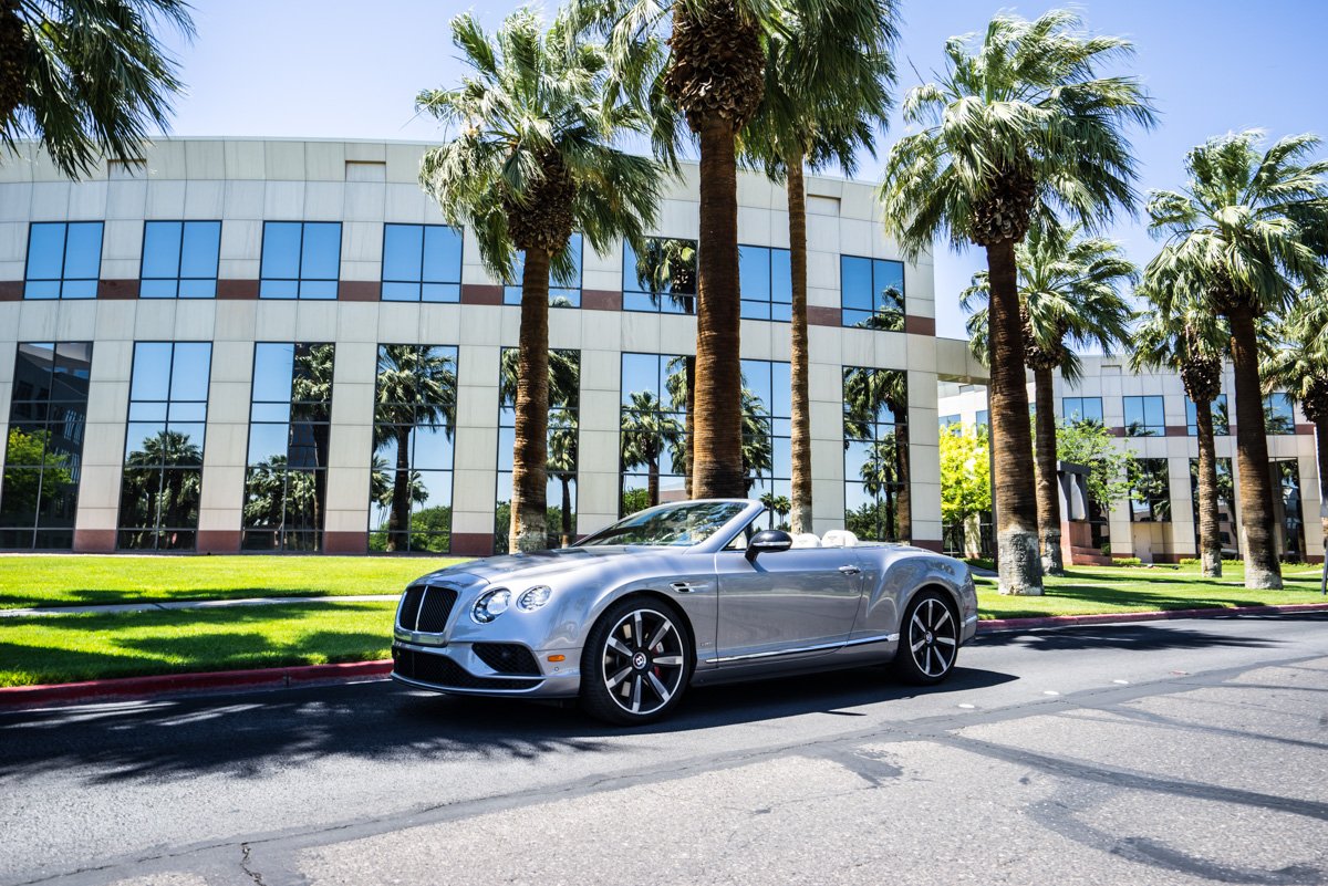 Cali To Vegas In The Bentley GTV8s Convertible 6