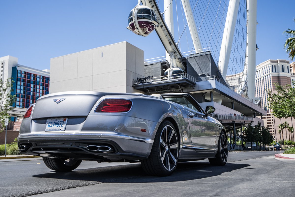 Cali To Vegas In The Bentley GTV8s Convertible 2