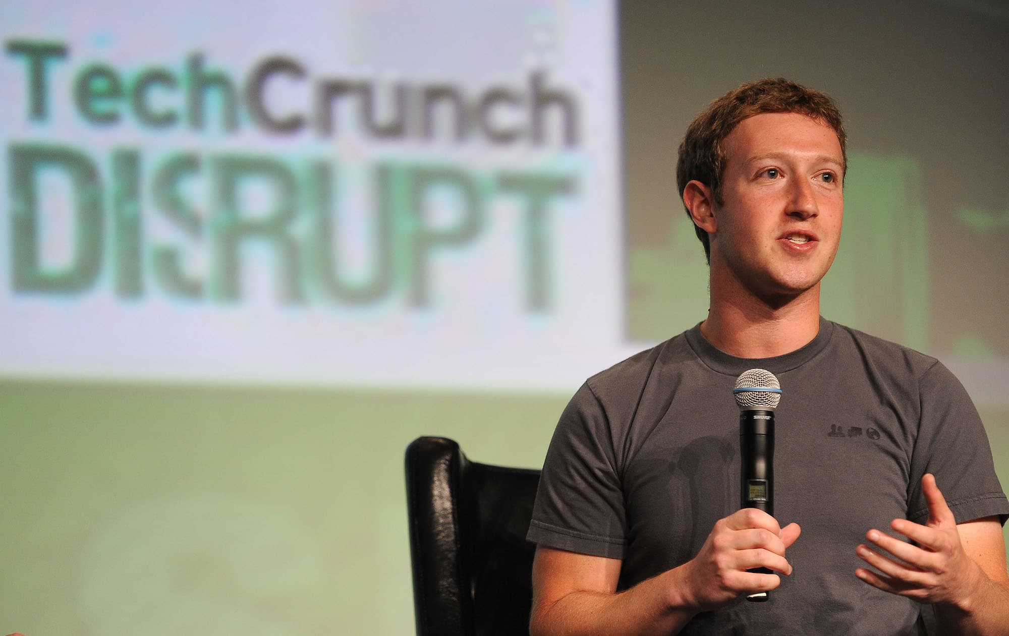 Mark Zuckerberg at TechCrunch Disrupt