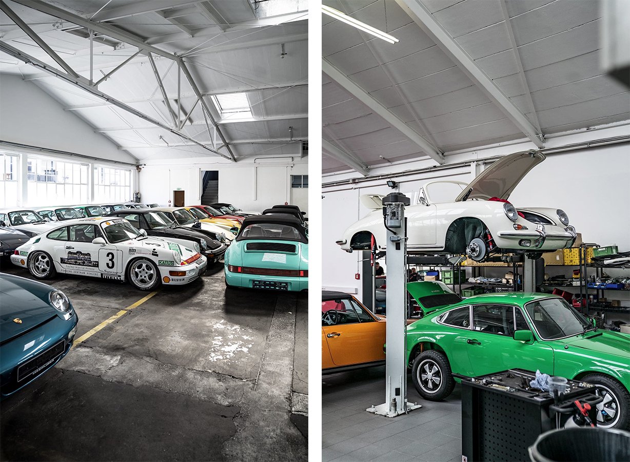 early 911s: Zu Besuch in den beeindruckenden Porsche 911er Hallen von Manfred Hering