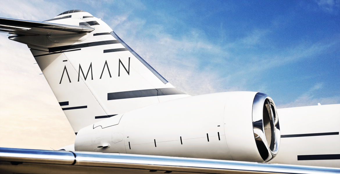 Himmlicher Luxus: Luxusresort-Gruppe Aman präsentiert Privatjet-Service