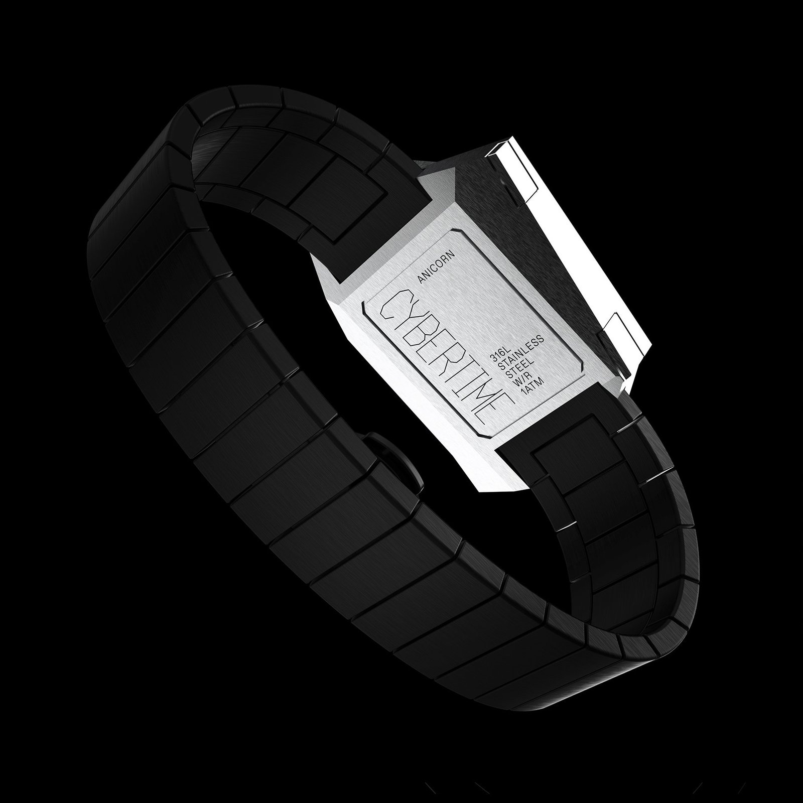 Anicorn präsentiert digitale Uhr inspiriert vom Tesla Cybertruck