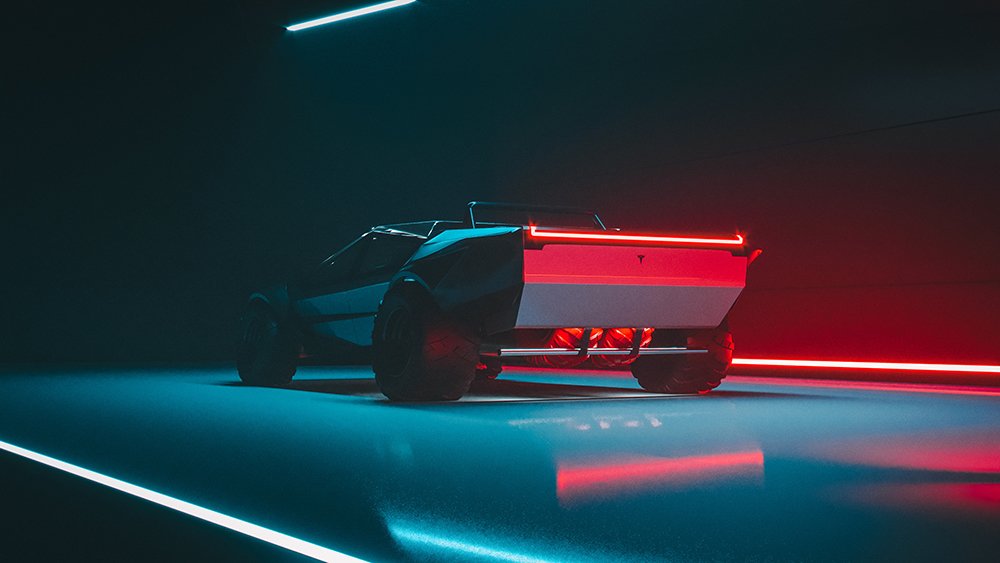 Dieses neue Cybertruck-Konzept verwandelt den elektrischen Pickup in einen Supersportwagen 5