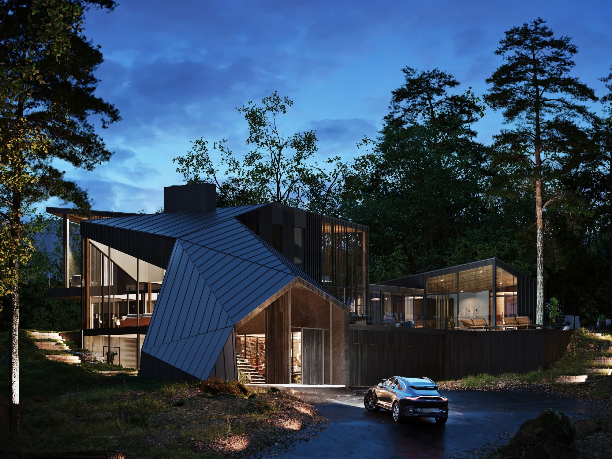 S3 Architectures und Aston Martin präsentieren ein Traumhaus im Bundesstaat New York 3